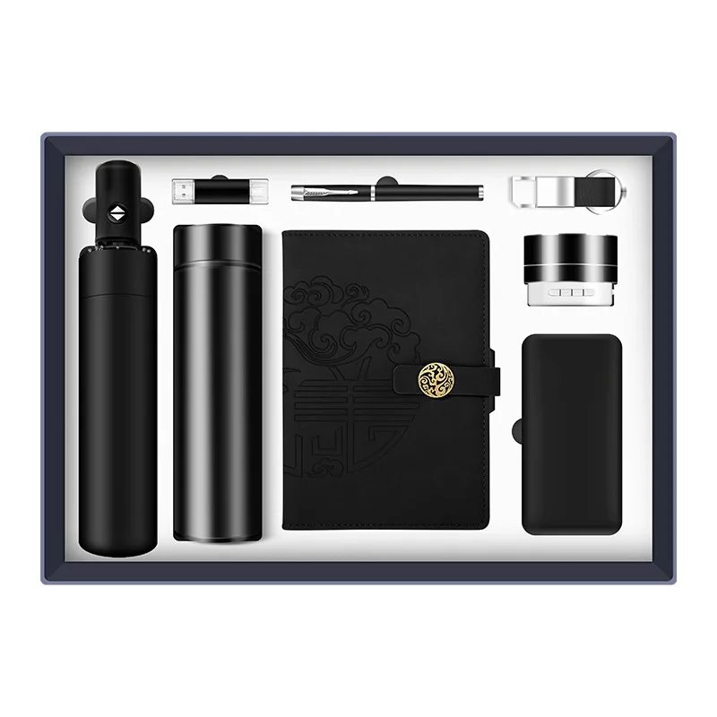 2024 New Trend bottle+notebook+U driver+pen+bookmark gift set notebooks christmas gifts 2020 ideas set christmas gift box set