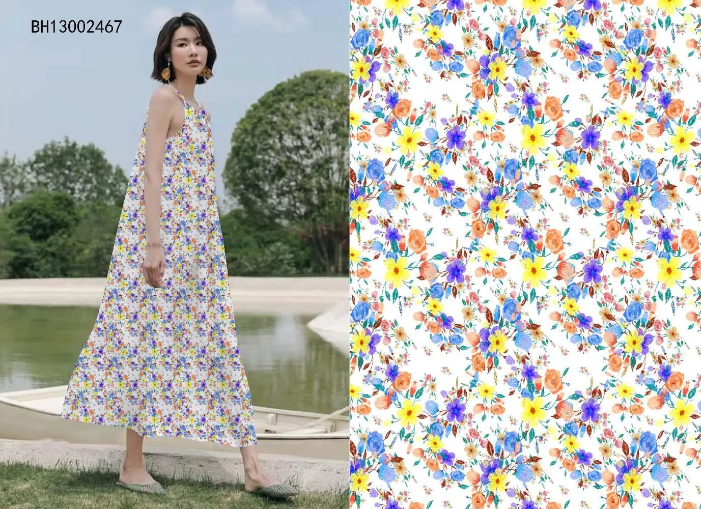 Wholesale Custom Floral Satin 100% Cotton Woven Fabric Roll Textile Cotton Shirting Fabrics