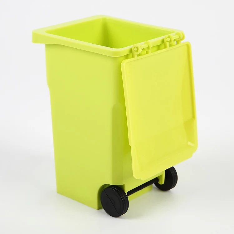 Office /home Plastic Mini Desktop Trash Can Pen Holder  trash can toy