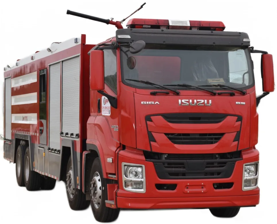ISUZU GIGA Single row Heavy-duty Japanese truck 8*4   Brigade Vehicle 20000L water tank Roll Shutter  Fire Truck