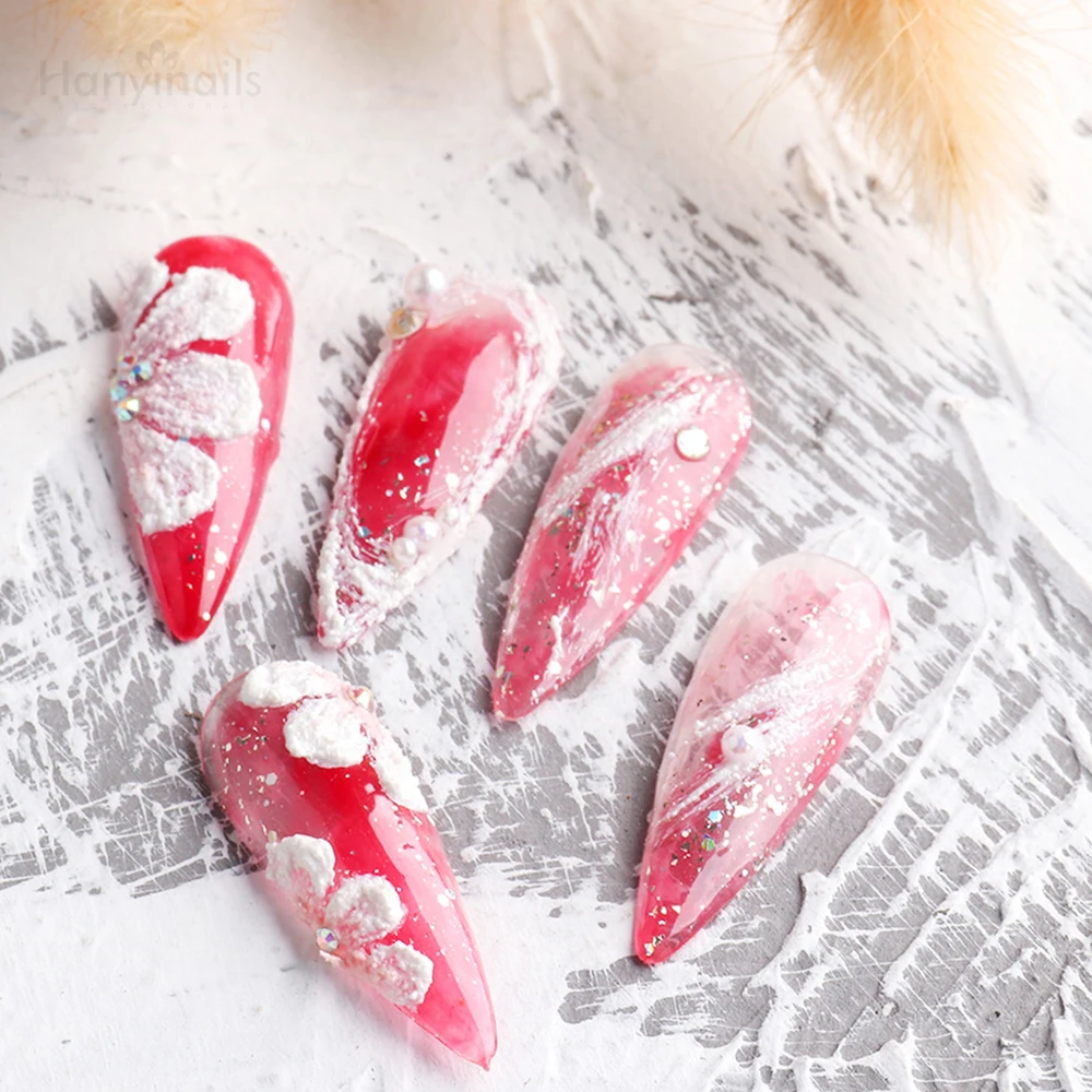 Private Label Nail Art Painting Plaster Gypsum Sculpture UV/LED Nail Gel Polish Carved Glue Soak Off 3D UV Gel for Nail 5-10days