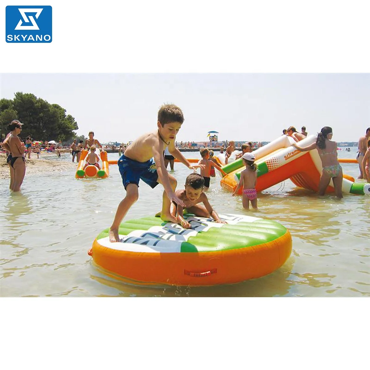 Inflatable Water park buoy course water sport obstacles