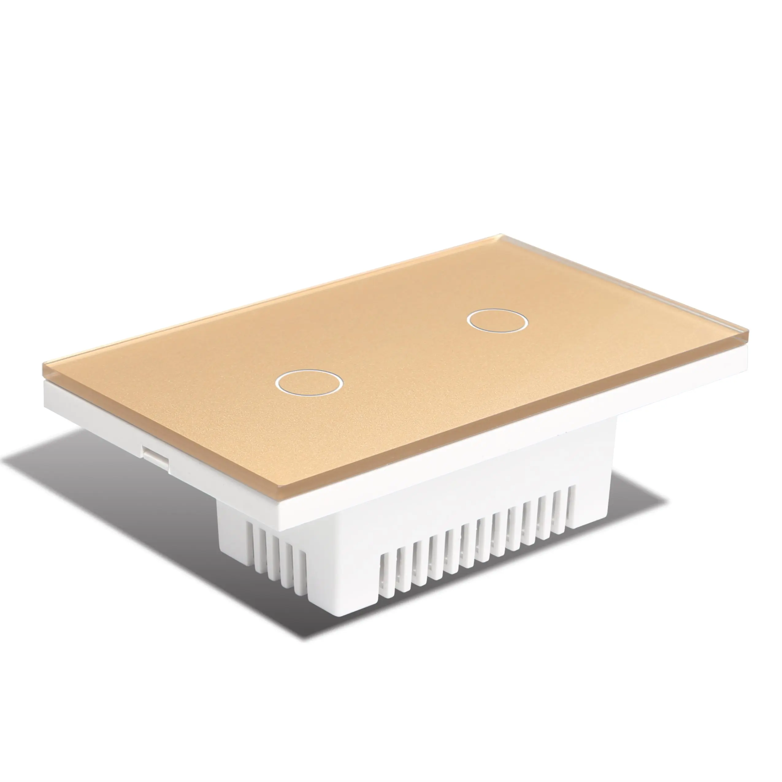 Larkkey Smart Life Tuya Wifi 2 Gang Switch Switch Share Wifi Wall Touch Smart Switch