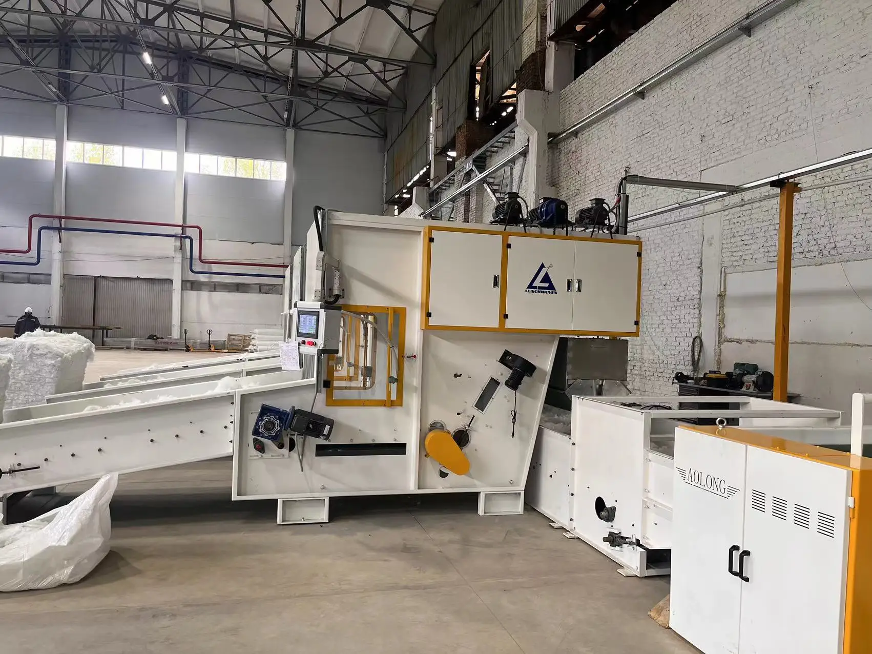 Long service life wool felt needle punching machine high quality from aolong