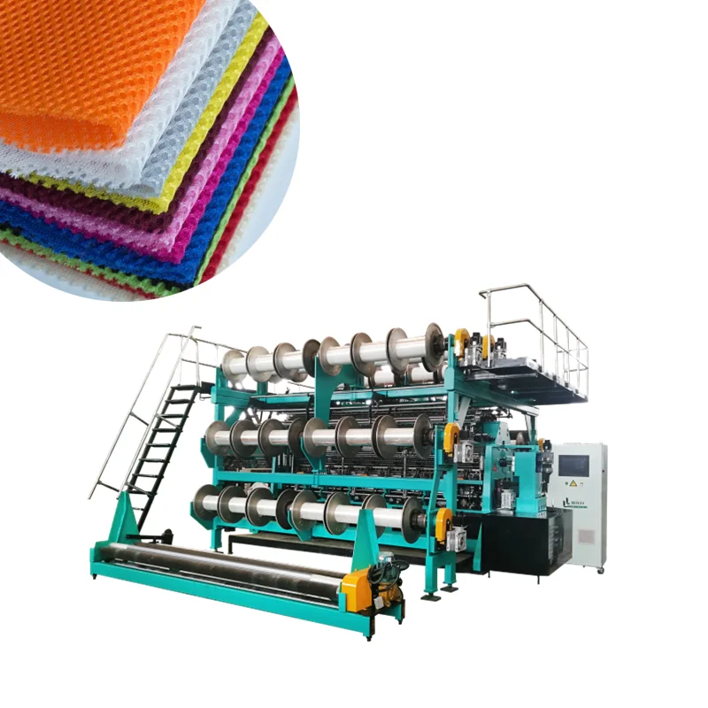 Double Needle-bar Warp Knitting Machine For Sandwich Fabric Air Mesh Machine