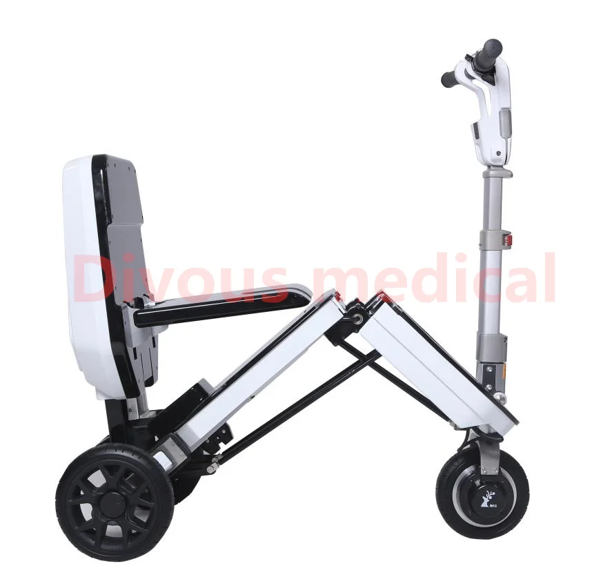 new fashion folding three-wheel electric scooter lithium battery can be carried on the plane