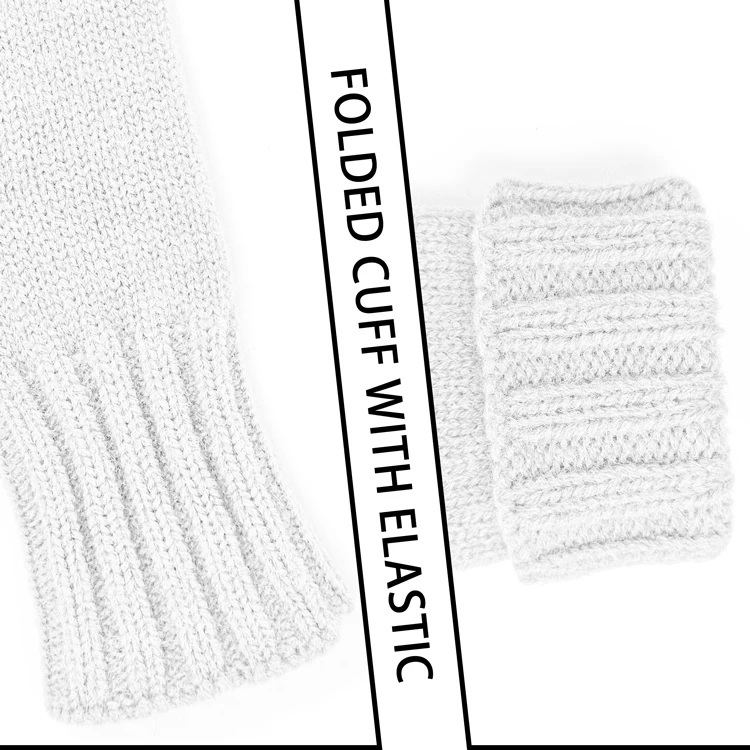 Source Manufacturer White Warm Winter Cold-Proof Warm Thumb Bag Cover Blended Wool Two-Finger Bag Cover