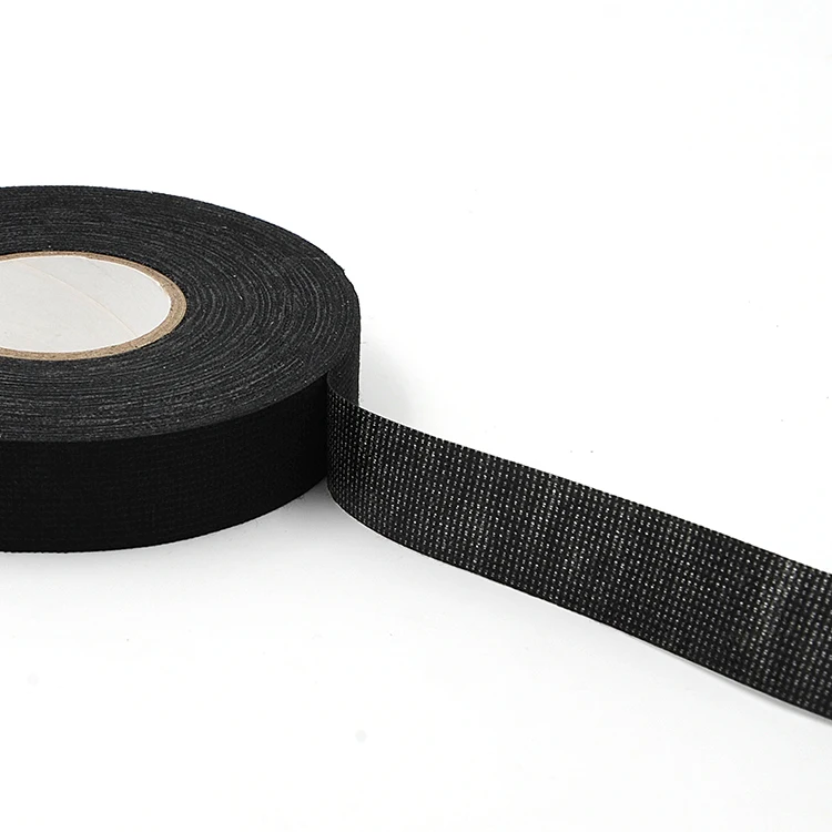 Black Cloth Wire Loom Harness Adhesive Tape