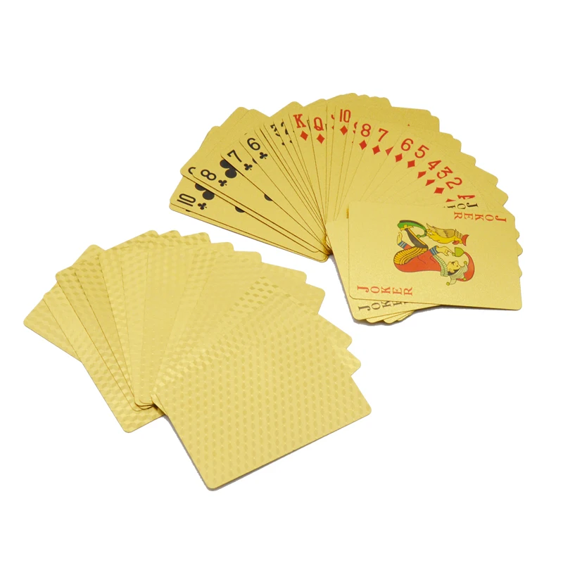 Custom Printing PVC Grid Card 24k Gold Foil NFC Planning Poker Playing Cards In Bulk