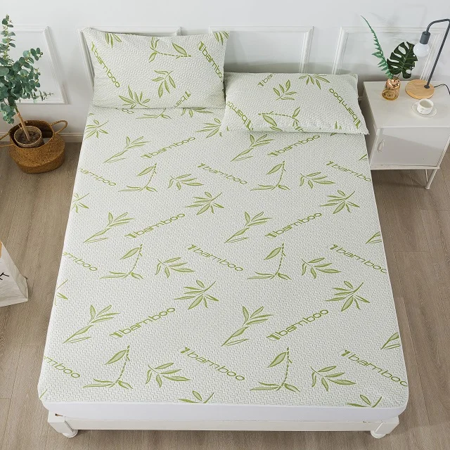 Bamboo waterproof mattress protector