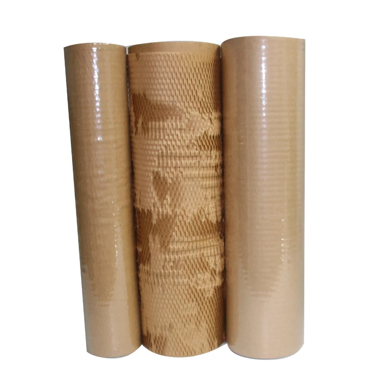 
Yohpack 38cm*250m Paper Honeycomb Recyclable Honeycomb Cushion Wrapping Paper Roll Honeycomb Kraft Paper 