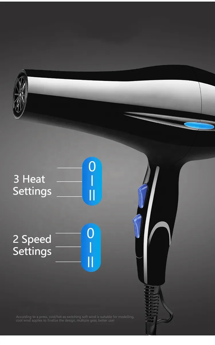 2000W Nano Ionic Blow Dryer Professional Salon Hair Blow Dryer Lightweight Fast Dry Low Noise Hair Dryer Set