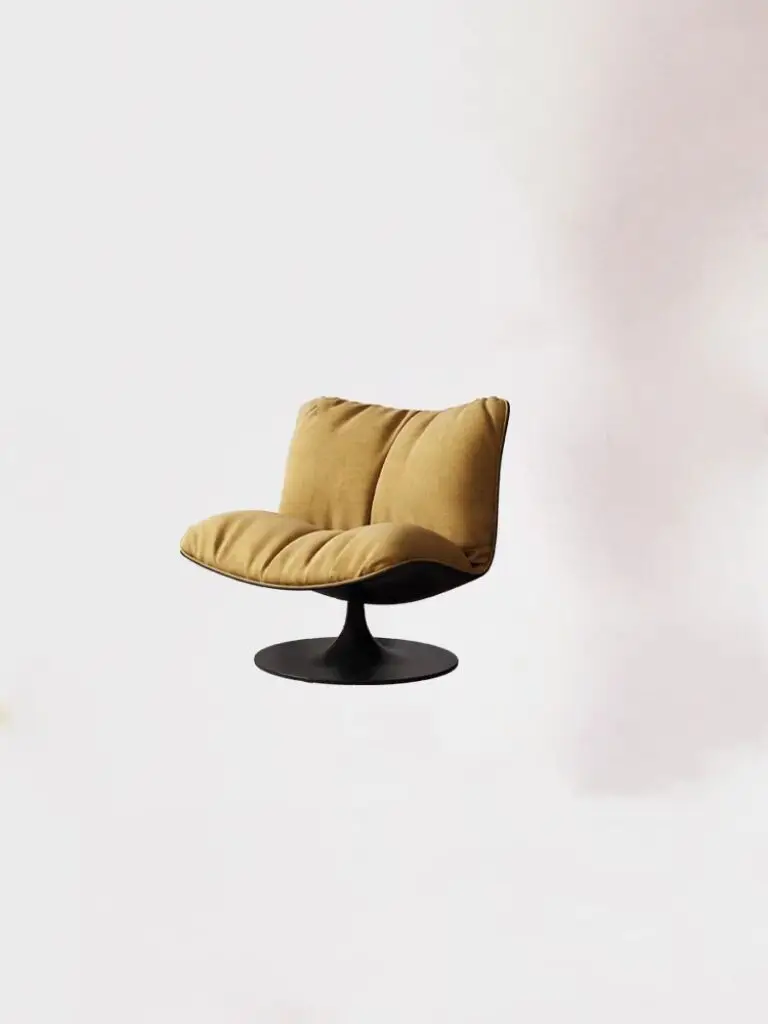 Designer single sofa rotating chair Italian minimalist living room Internet celebrity lazy casual chair