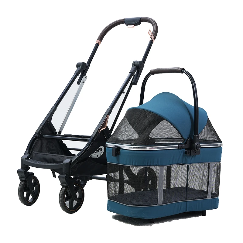 Portable Lightweight Pet Strollers Easy Walk Travel Carrier Carriage for Cats Dogs Made of Oxford Fabric
