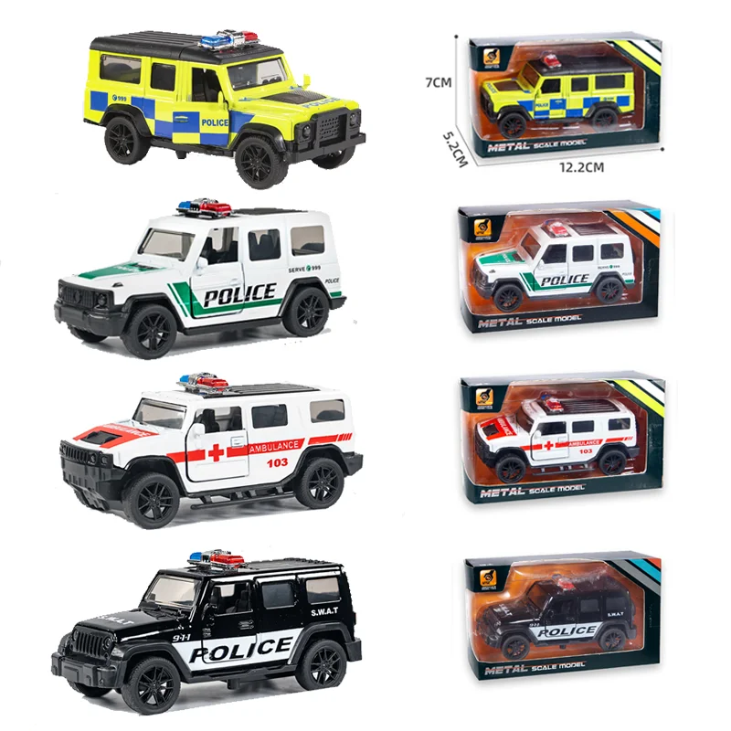 HY 1:43 Pull back Car Die Cast Model Car Door Open Metal Model Car for Kids