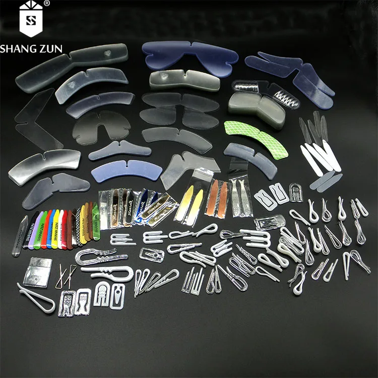 Manufacturers customized transparent plastic collar band for shirt butterfly collar stays cardboard garment packing accessories