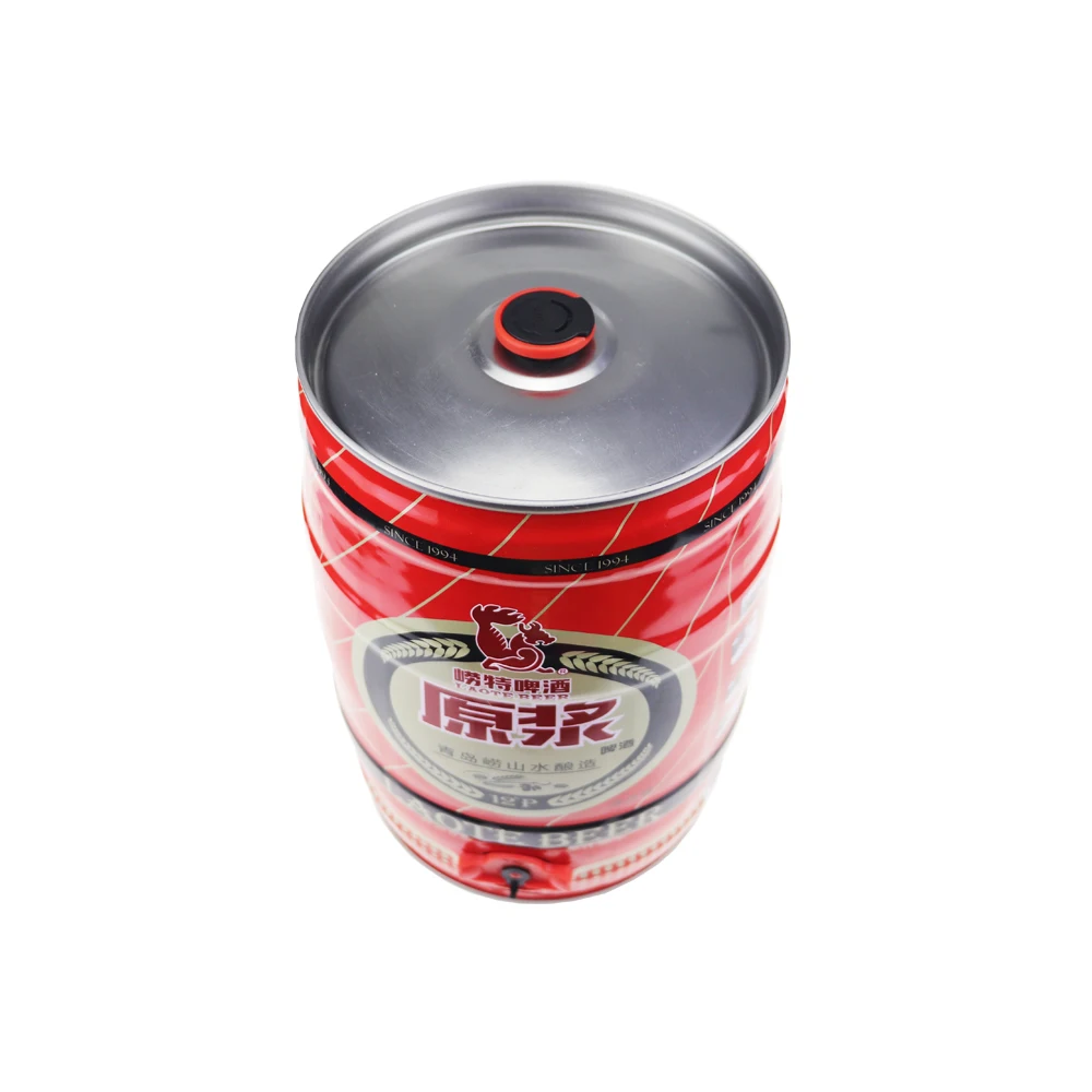 Oumeite Factory Printed Customer Logo 5L Mini New Empty Beer Kegs Party With Tap And Closure Lid For Beer