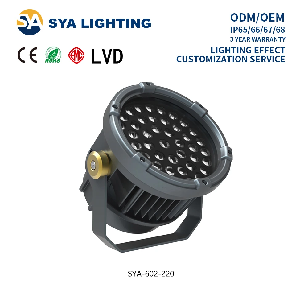SYA-602 Adjustable Beam Angle reflector light architectural design LED projector lamp