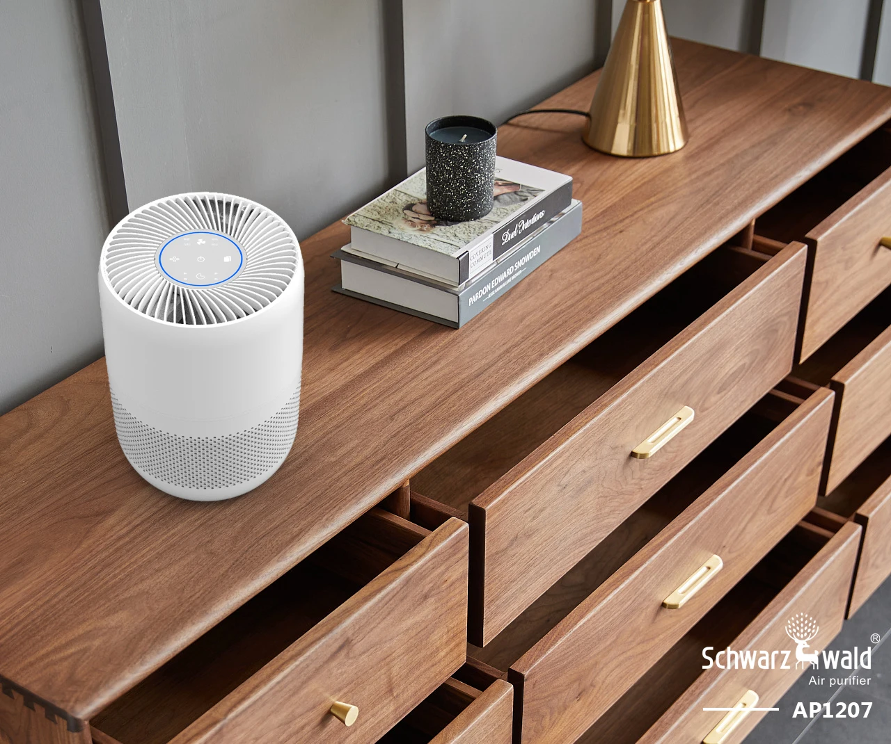 portable smart control hepa filter activated carbon desktop air