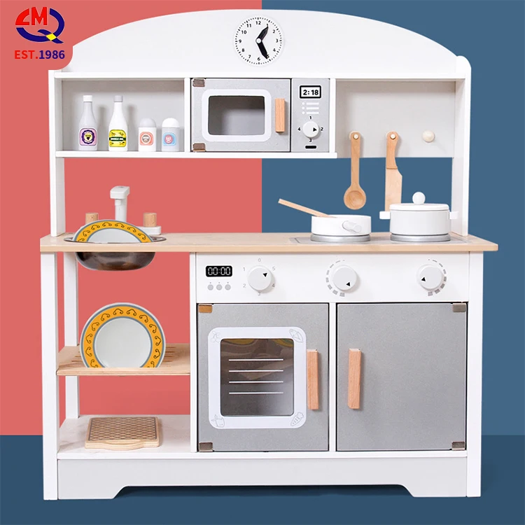 Japanese-style Stove-type Children Cooking Simulation Kitchens Play House Woodenkitchen Toys