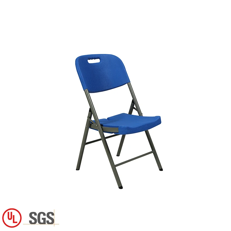 Cheap Iron Frame Stackable Outdoor Patio Party Blue Resin Stone and Folding Plastic Chair