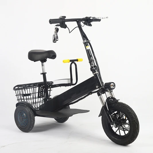 electric trike scooter e bicycle electric bike 3 Wheel Powered Portable Ultra Compact Collapsible Design mini electric bike