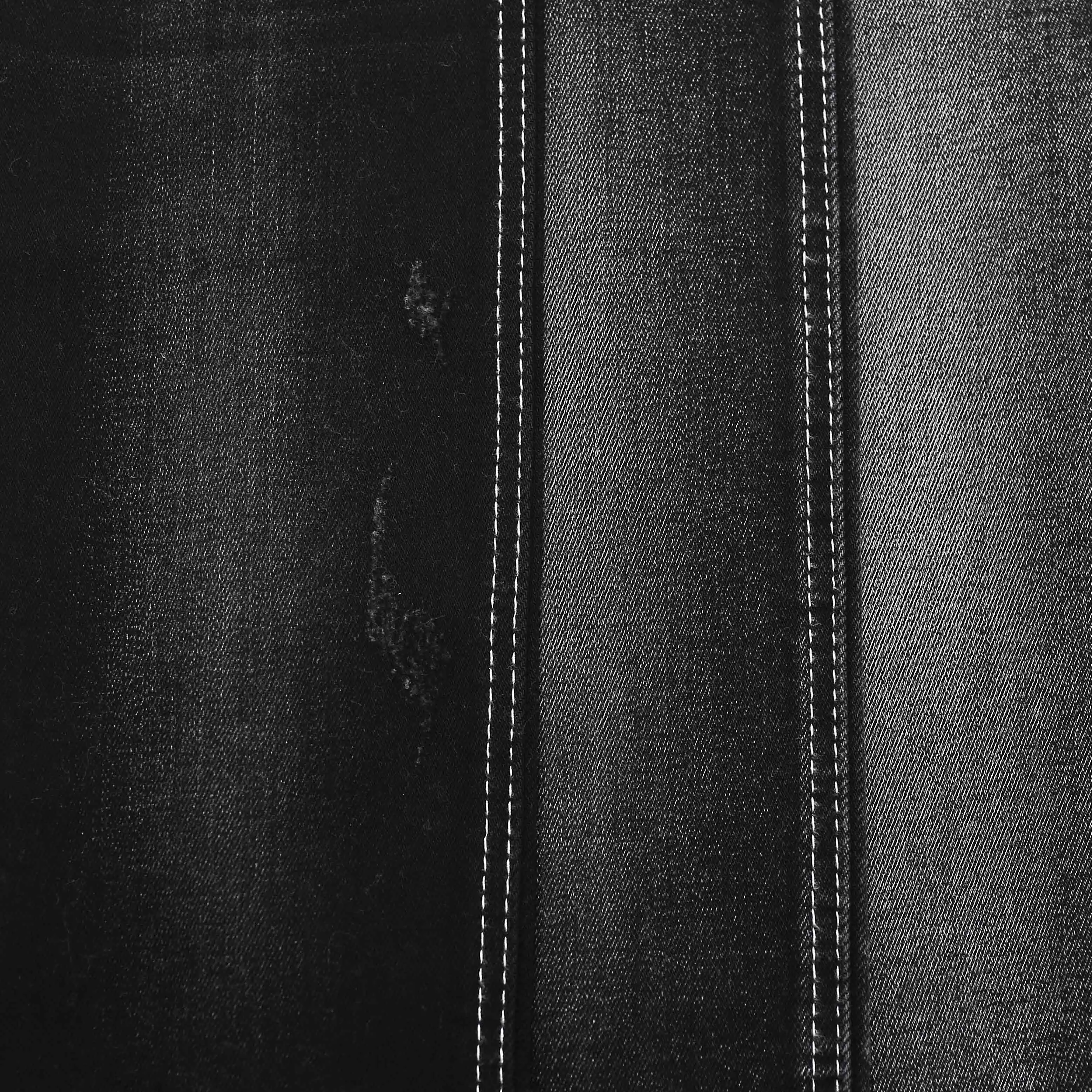 Raw Vintage Salvage Good Stretch Denim Fabric Black Stock Lot In China