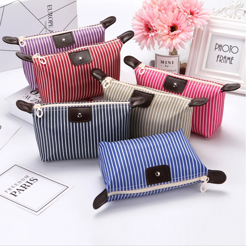 
Custom Logo Wholesale Cosmetiqueras Waterproof Zipper Makeup Bag Organizer Pouches Travel Cosmetic Bags 