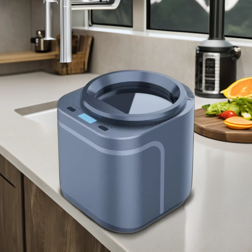 New Arrival Kitchen Sink Organic Food Waste Compost Machine Electric Commutator Motor Continuous Air Switch Household RV Use