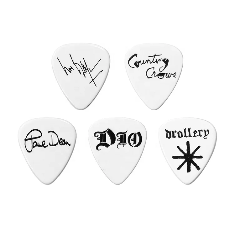 Hot Sale Custom Colorful Celluloid nylon delrin acoustic Guitar Pick