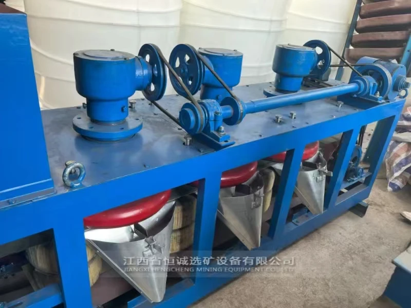 Dry separator conveyor belt three disc magnetic separator for tantalum niobium, tin ore
