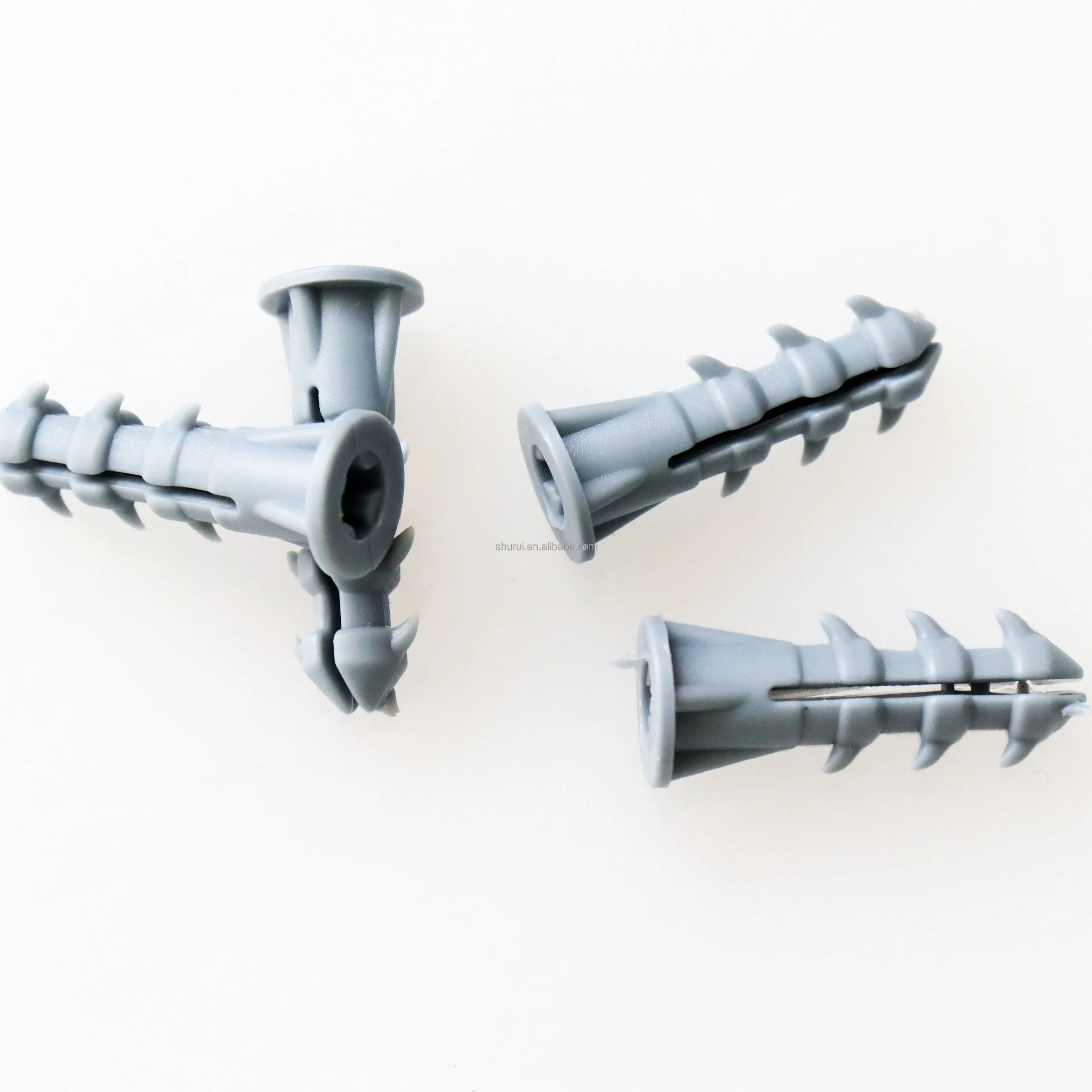 8MM Nylon Wall Plug Drywall Anchors Screw Assortment Kit 100 Pcs Plastic Wall Mount Fasteners Anchor Screw