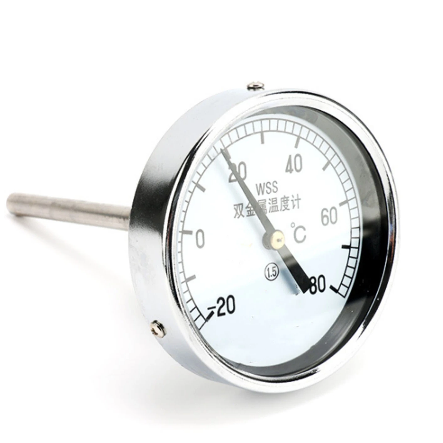 Биметаллический термометр 316L, термометр для труб котла, радиальный осевой термометр из нержавеющей стали