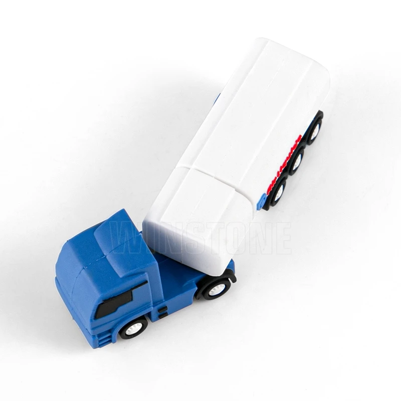 Custom High Speed 3D Soft PVC Cute Truck Car 128GB 32GB USB Flash Disk Driver for corporate Gifts