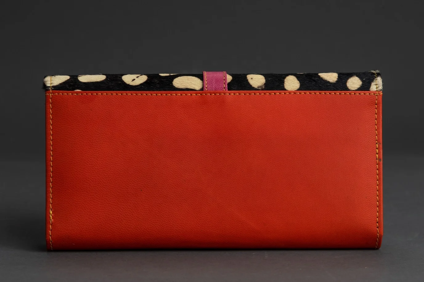 Hair on Hide Pouch Cowhide Case Beautiful Lady Chain Bags Genuine Leather Clutch womens wallet 2022 leather