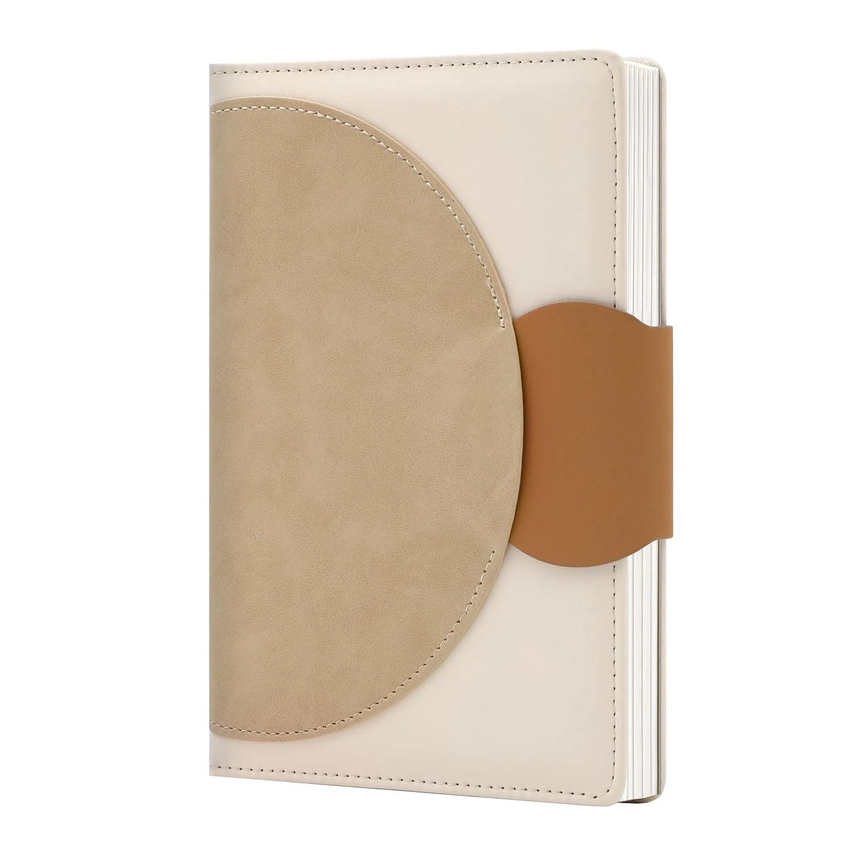 Custom Stationery Gifts Pu Leather Magic Notebook Women With Buckle Closure 100 Gsm Brown Luxury Journal