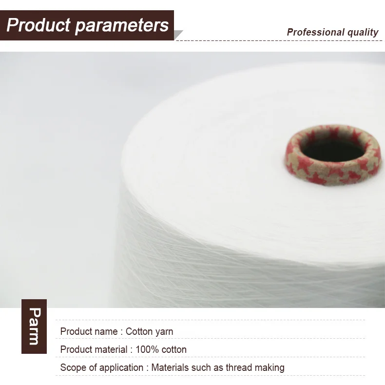 White Color Cotton Compact Combed Yarn Bleached Cotton Combed Yarn 30s 40s 50s 60s 80s