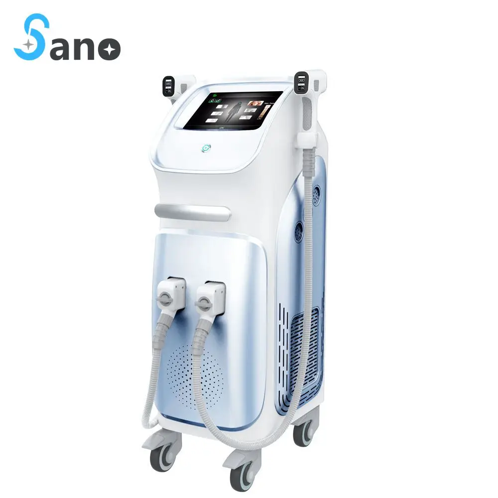 Хиты продаж 2022 большой мощности 1200 Вт + 2000 лазерный диод две ручки диодно лазерное удаление волос 808nm диодный лазер для удаления