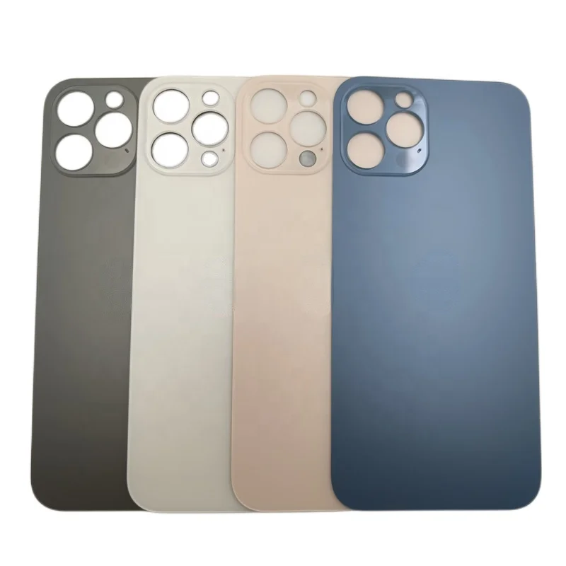 Back Glass Battery Cover Rear Door Housing Case With Big Hole Replacement For iPhone 11 12 13 14 15 Pro Max 12 13 14 mini Plus