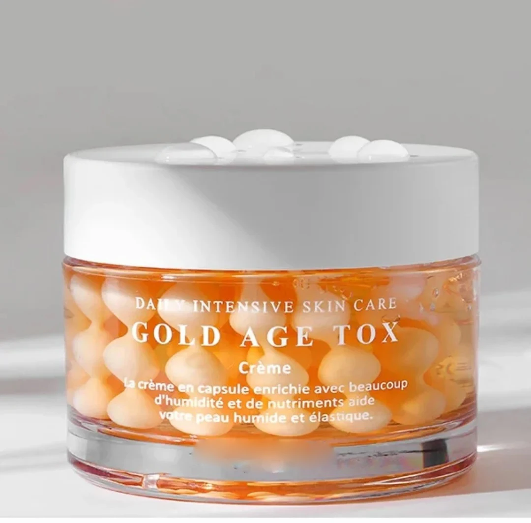 Korean Private Label Magic Facial Cream Moisturizing Anti-Wrinkles Repair Gold Age Tox Capsule Collagen Vitamin C Rich