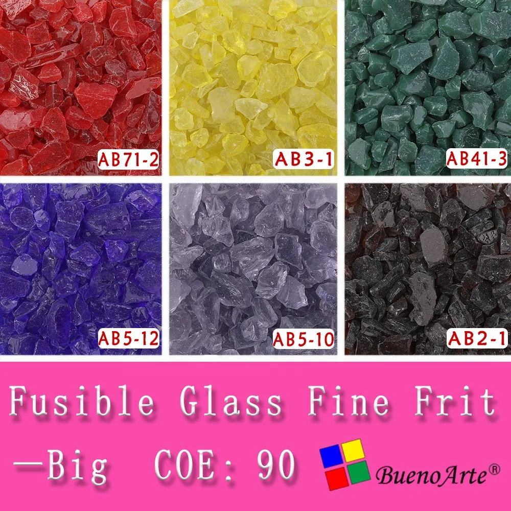  COE 90 Big size fusing glass frit lampwork DIY craft Creative hot melt series handmade Melting