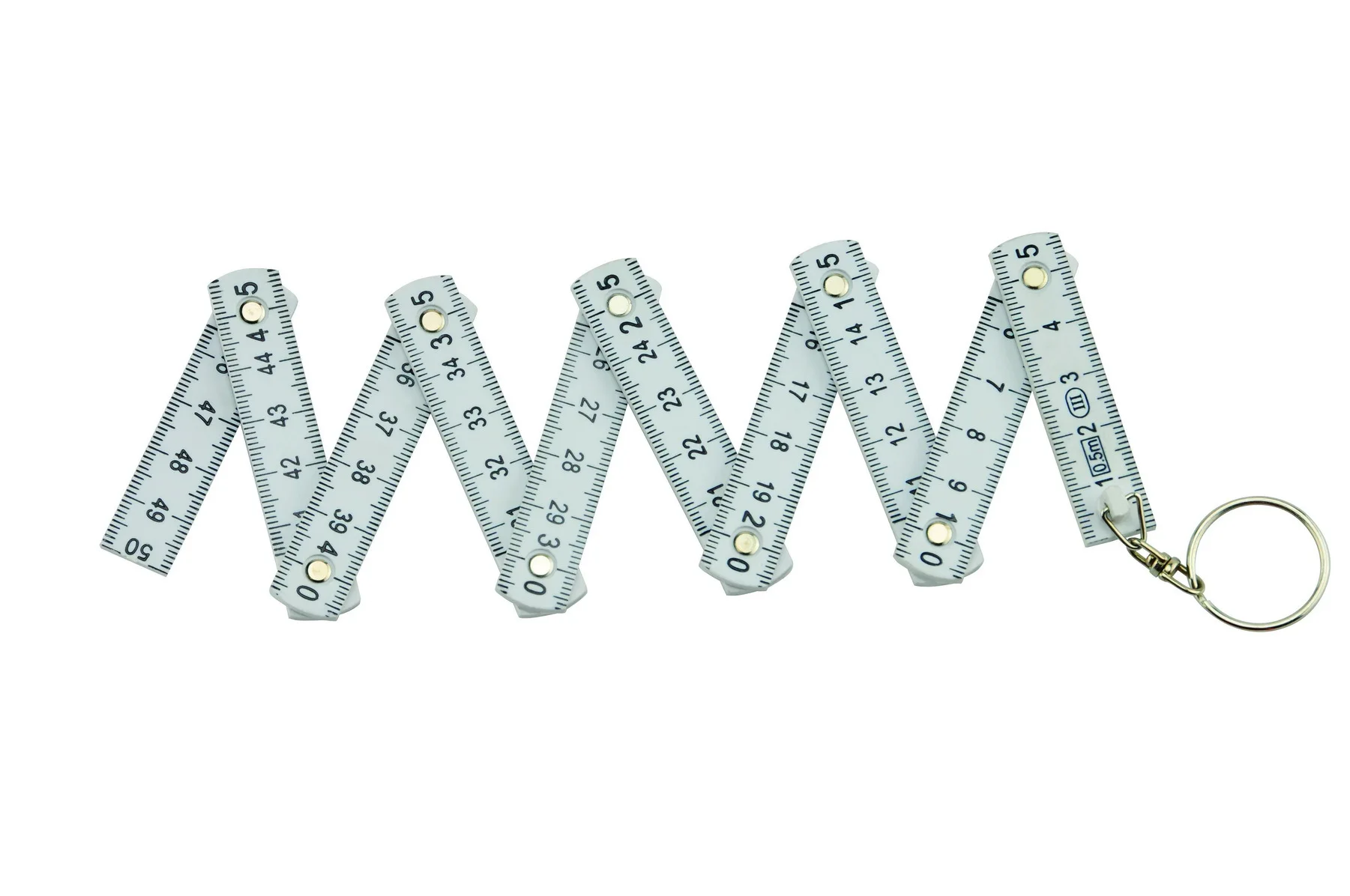 Promotional Gift Logo Customization Wholesale Keyring With Folding Ruler