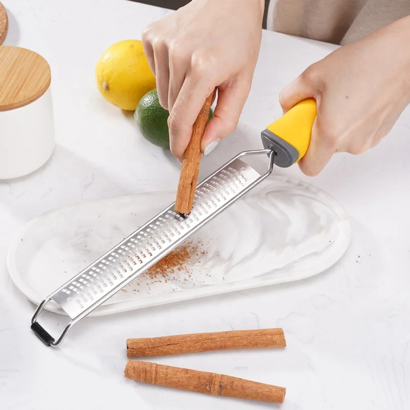 Upgrade new Professional Coarse Grater Lemon Zester Parmesan Lemon, Ginger, Garlic, Nutmeg, Chocolate, Vegetables, Fruits peeler