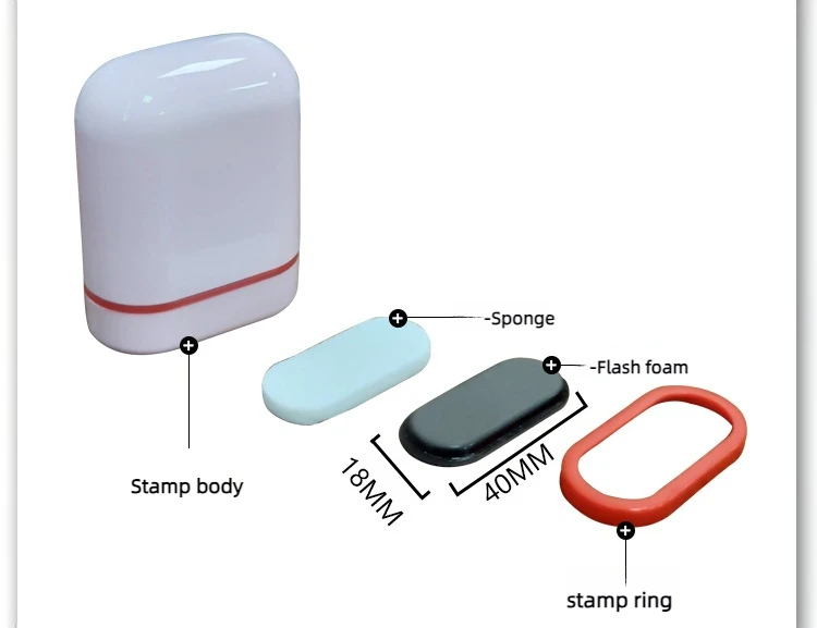 Self Inking Rubber Flash Personalized Custom Logo Seal Stamp Fabric Name Stamp Children Toy Signature Stamp
