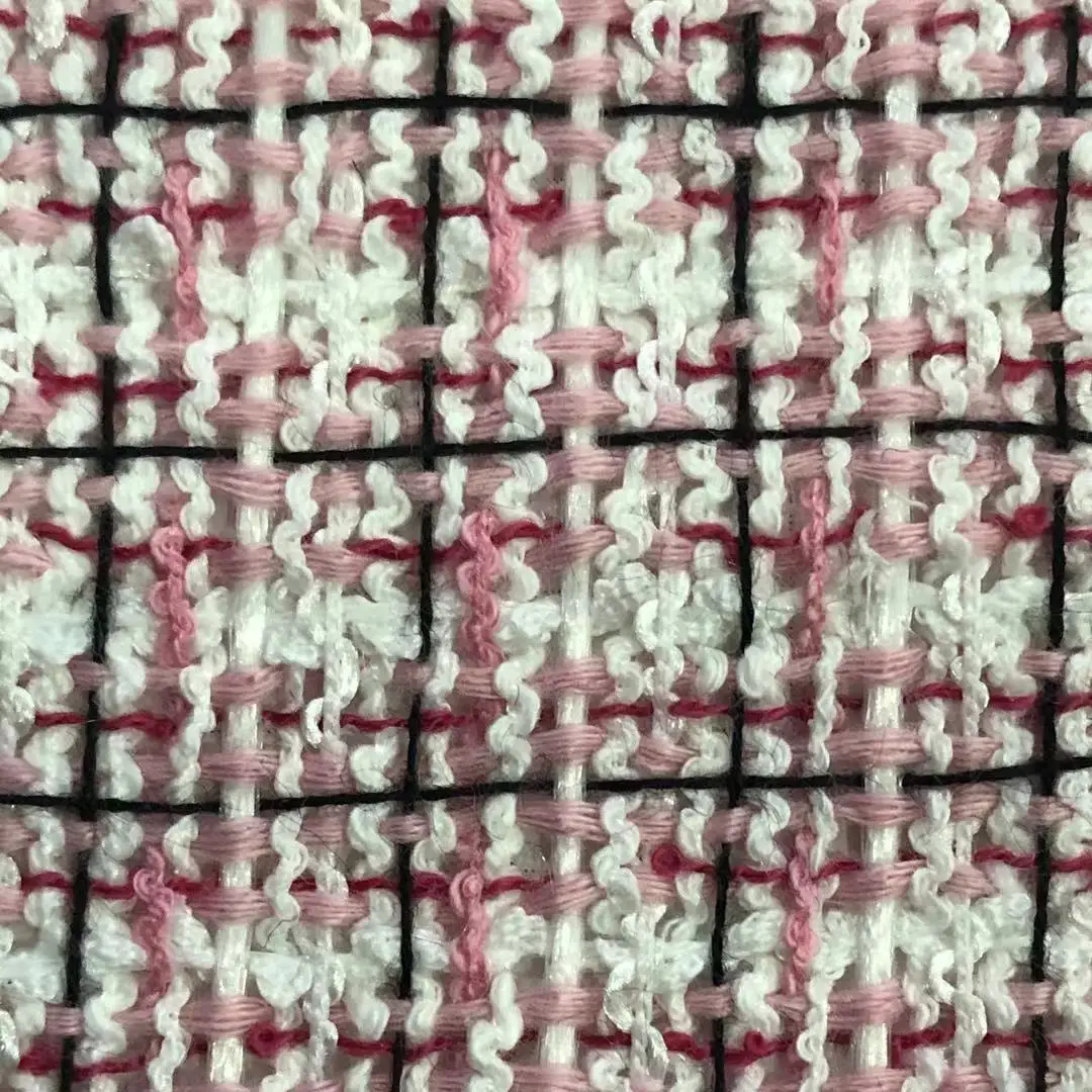 
328GSM All seasons fabrics Beautiful pink tweed Clothing and home Textile Upholstery fabric 