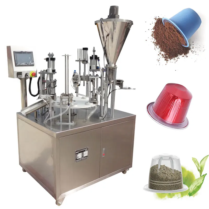 Fully Automatic Nespresso Coffee Capsule Powder Filling Sealing Machine