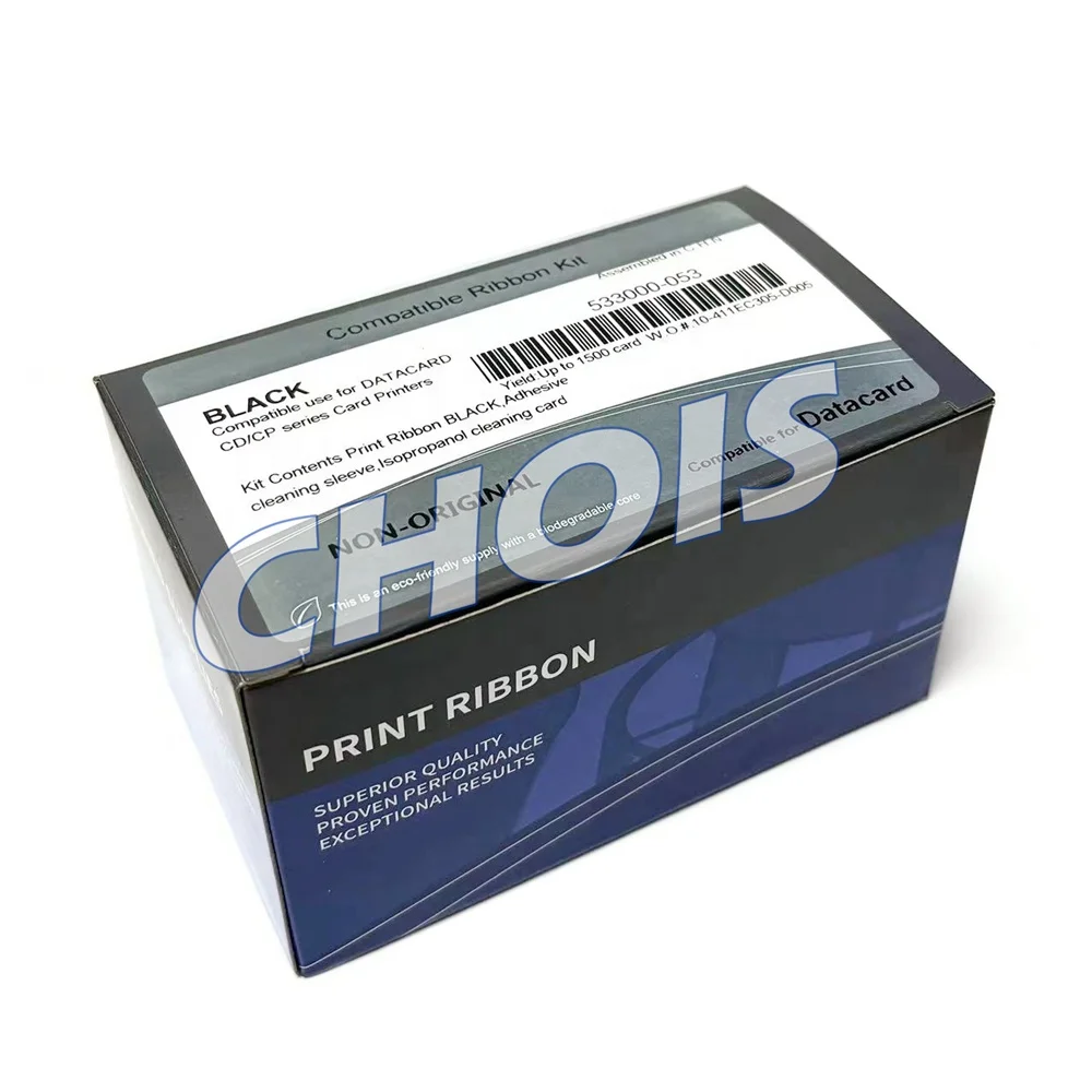 Compatible Datacard 532000-053 Black Ribbon For SP, SD, FP Series Card Printer