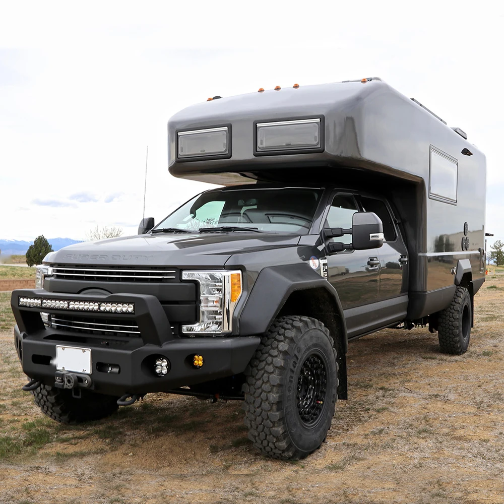 
4x4 smallest short bed slideout camper caravan with ensuite for sale 