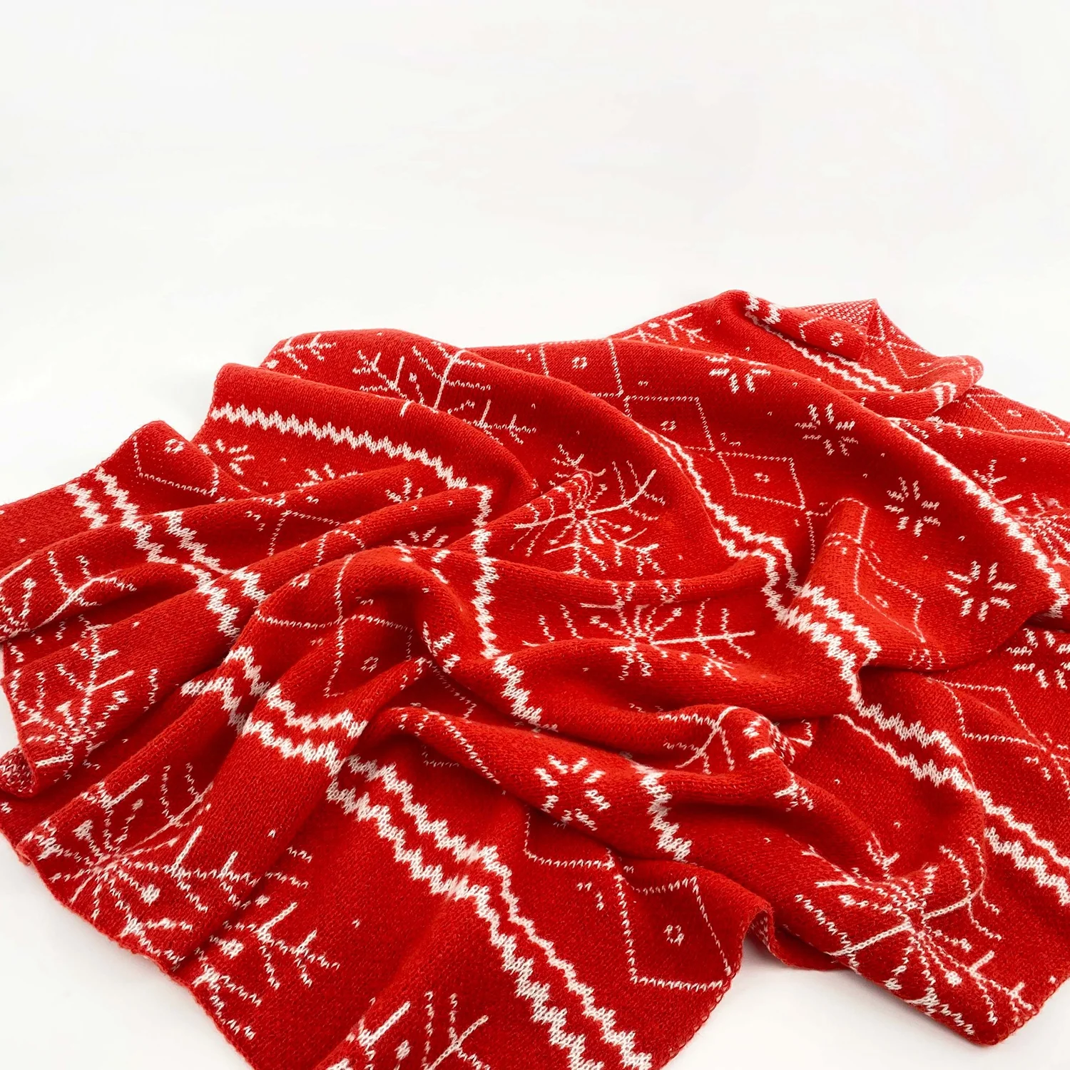 Winter blankets Christmas snowflake snuggle moving Sofa covers hug sleep comforter cashmere chunky knit weighted custom throws