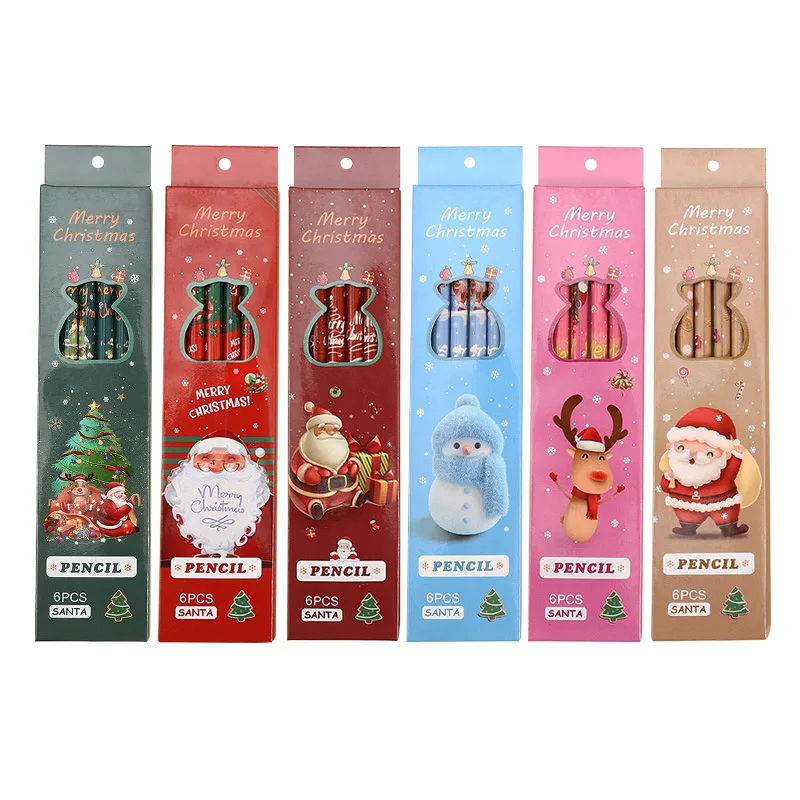 Wooden Hb Pencil With Eraser 6pcs Pack Nataraj Hb Pencil Original Christmas Gifts Pencils For Children